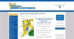 Desktop Screenshot of edisonsportsfoundation.org