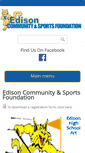 Mobile Screenshot of edisonsportsfoundation.org